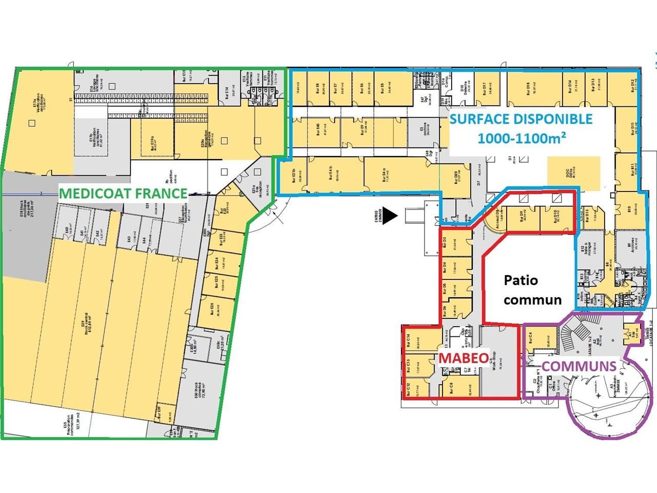 Locaux d'activités (1350 m2) sur le Technoland Brognard