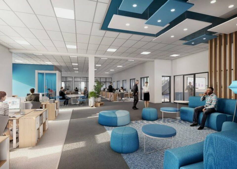 Bureaux ou laboratoires disponibles au sein d'un actif neuf à Saint Fons. Toiture végétalisée et local vélos/motos. Parkings extérieurs. 