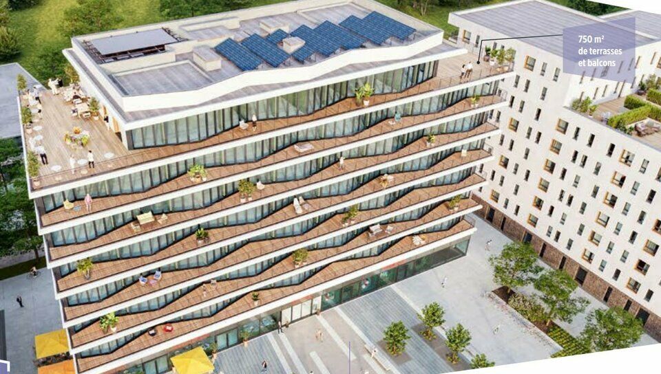 A grand Parilly - Plusieurs plateaux de bureaux d'une surface totale de 2913 m² divisibles à partir de 365 m² avec 28 places de parking.