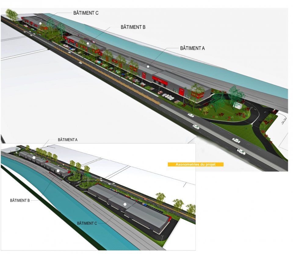 Location local commercial 1936 m² à SAINT JORY
