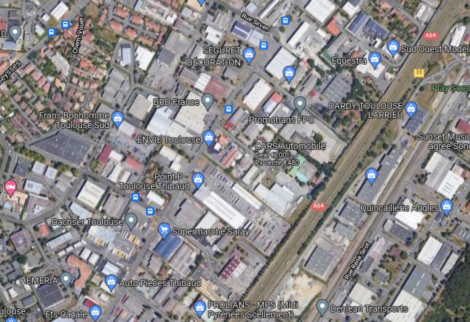 Location bureaux 384 m² à TOULOUSE