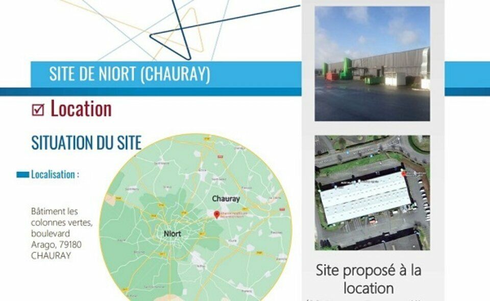 Location entrepot 2763 m² non divisibles