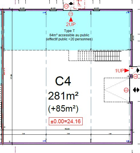 Vente local 366.00 m² à CORMELLES LE ROYAL