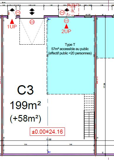 Vente local 257.00 m² à CORMELLES LE ROYAL