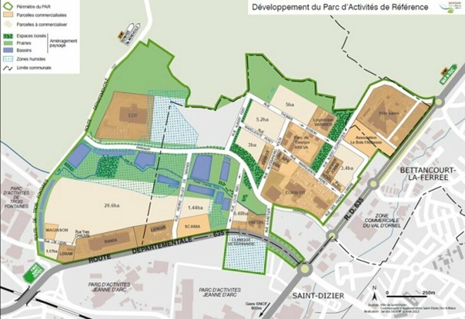 Terrain de 22 ha à vendre à Saint-Dizier (52).