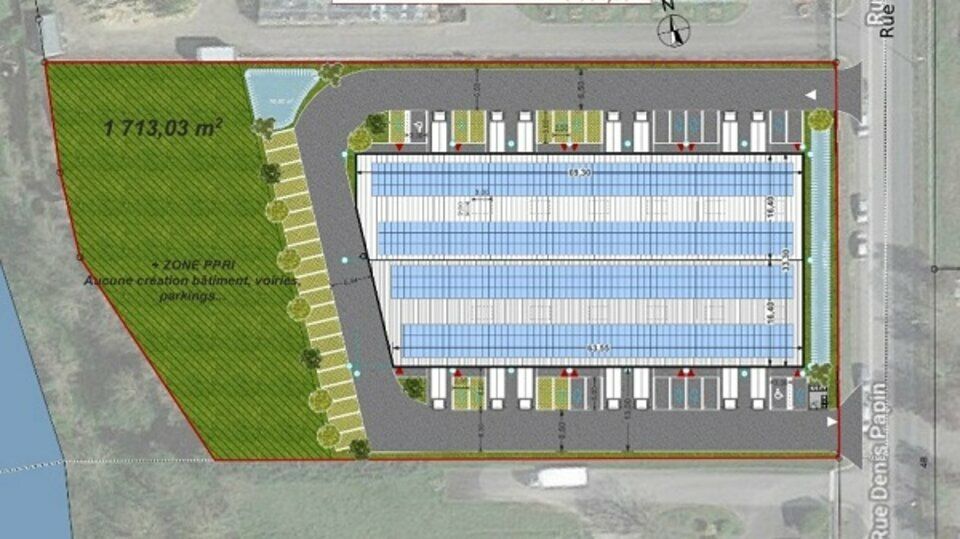 Locaux d'activités de 2960 m² divisibles à louer à Châtellerault (86)