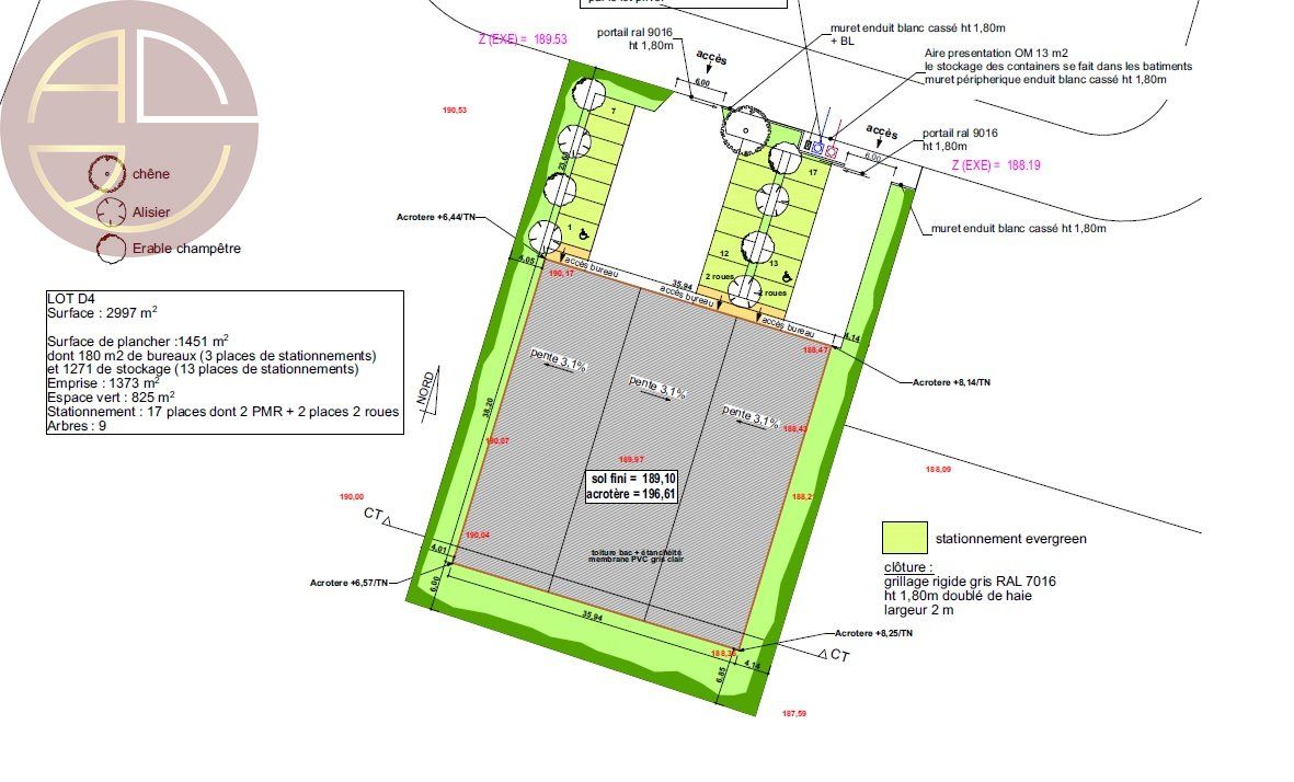 Location local 1451 m² à PIBRAC
