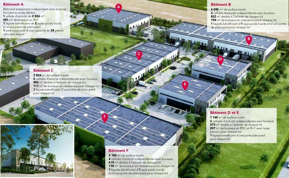 TOURS SUD - SORIGNY ISOPARC - A10 - A LOUER BÄTIMENTS D'ACTIVITES 471 A 4 050 M²