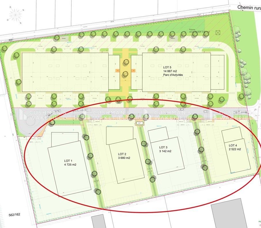 Vente terrain 14069 m² divisibles à partir de 2522 m²