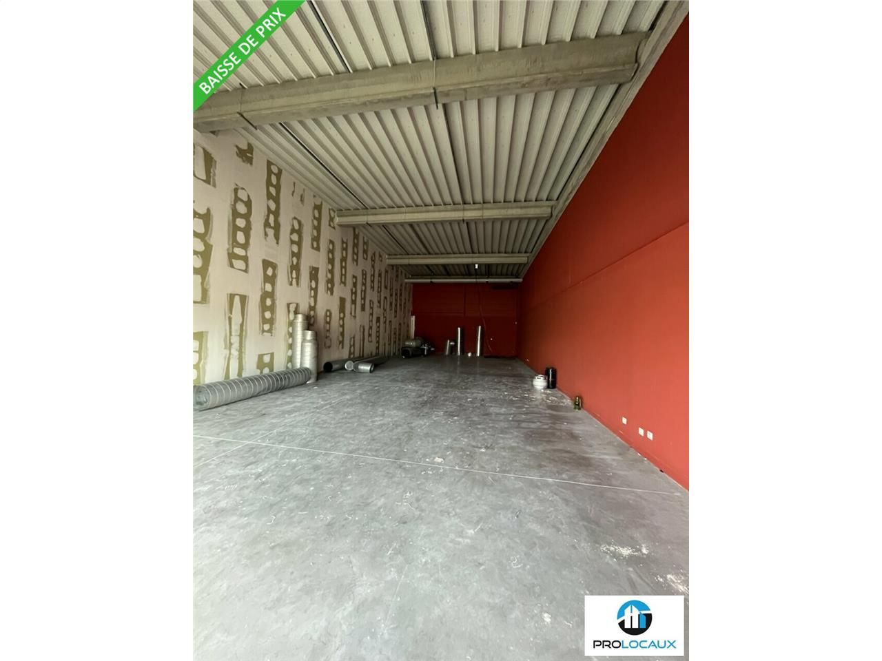 Location local commercial 161 m² non divisibles