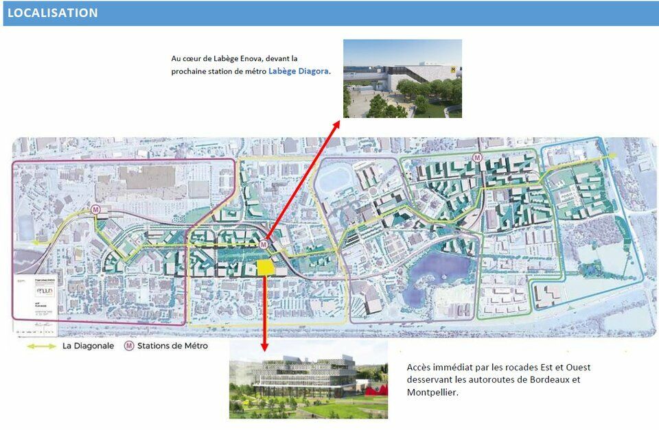 BUREAUX A LOUER ENOVA PROCHE METRO