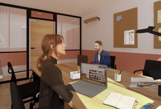 Location centre d'affaires 800 m² non divisibles