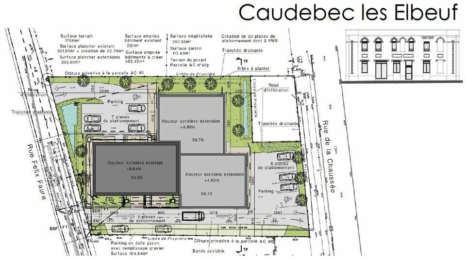 A VENDRE OU A LOUER - Locaux commerciaux et bureaux sur axe passant en entrée de zone commerciale.