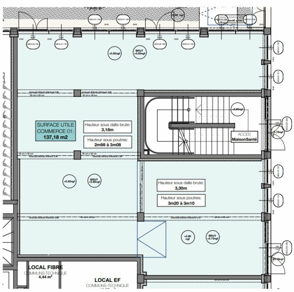 BORDEAUX ARMAGNAC SURFACES COMMERCIALES NEUVES A RESERVER EN PIED D'IMMEUBLE