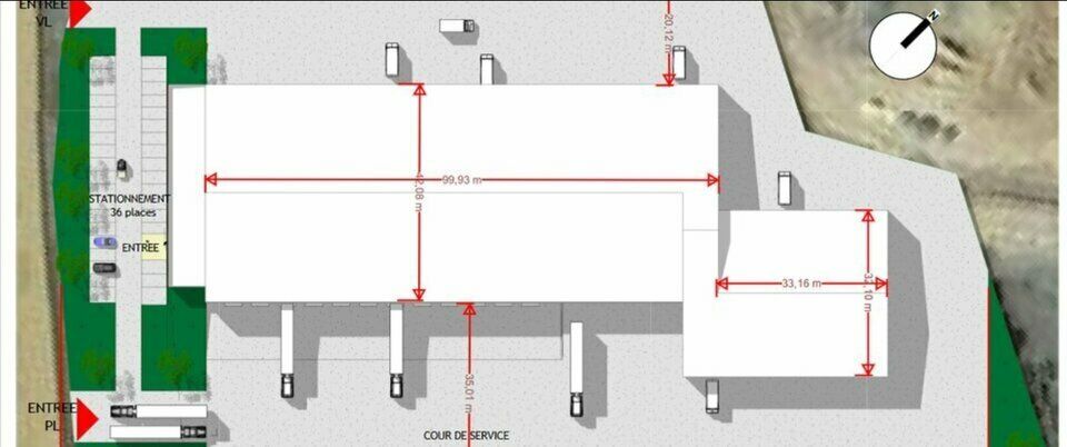 MOULT 6 870 m² d'entrepôt BEFA ou VEFA