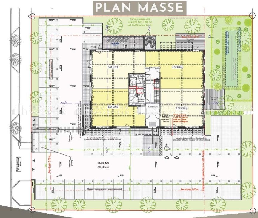 Vente bureaux 798 m² divisibles à partir de 125 m²