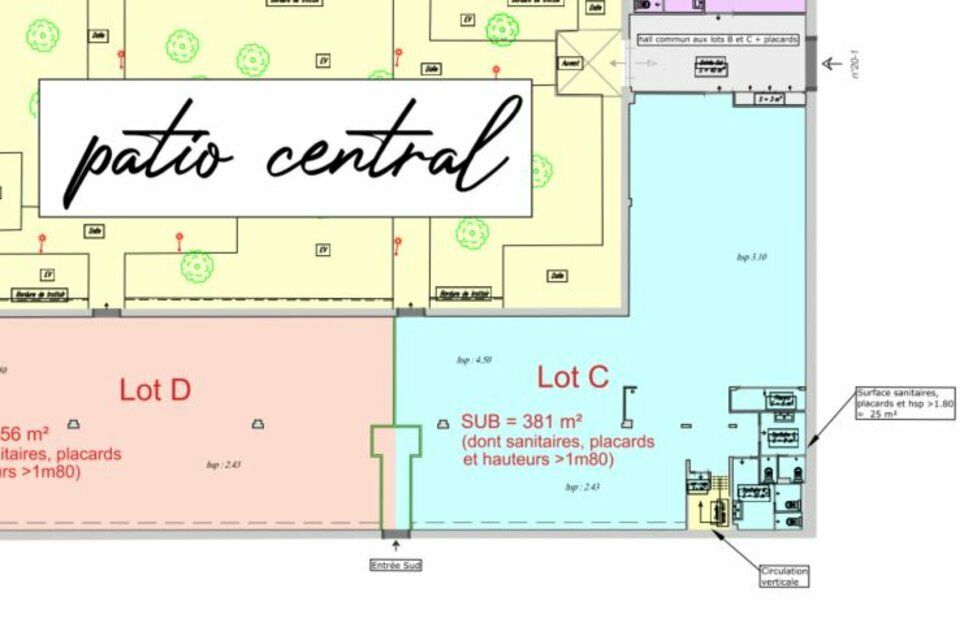 Location bureau - 509 m²