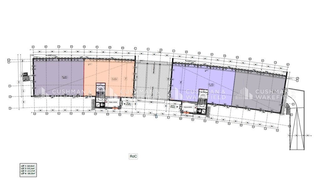 Location bureaux 3606 m² divisibles à partir de 72 m²