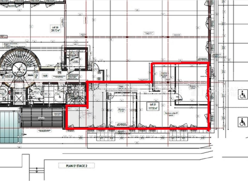 Location bureaux 130 m² non divisibles