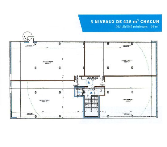 Location bureaux 96.00 m² à LIMOGES