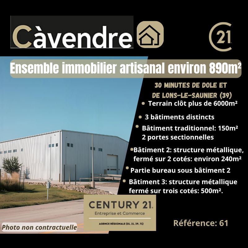 Vente local 890.00 m² à LONS LE SAUNIER