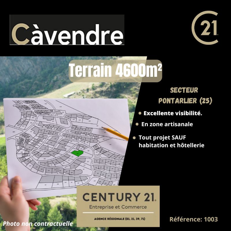Vente terrain 4600.00 m² à PONTARLIER