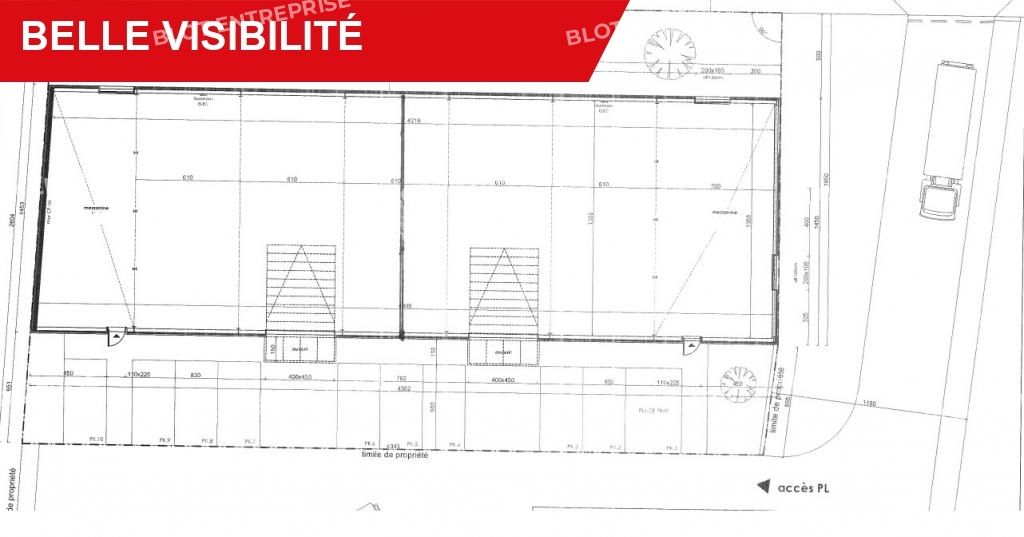 Vente entrepôts 810 m² non divisibles