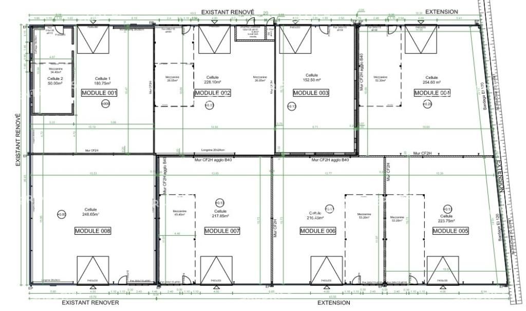 Vente entrepôts 270 m² non divisibles