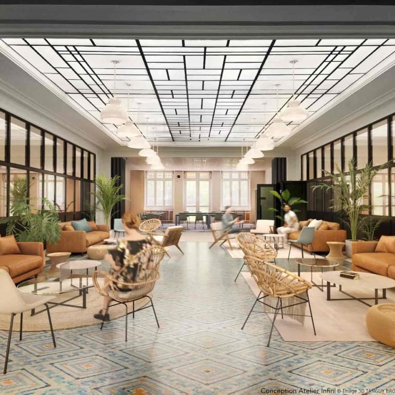 Location centre d'affaires 700 m² non divisibles