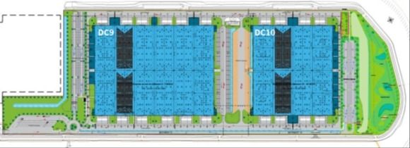 Location entrepôts 125000 m² divisibles à partir de 10000 m²