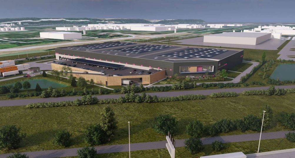 Location entrepôts 22834 m² non divisibles