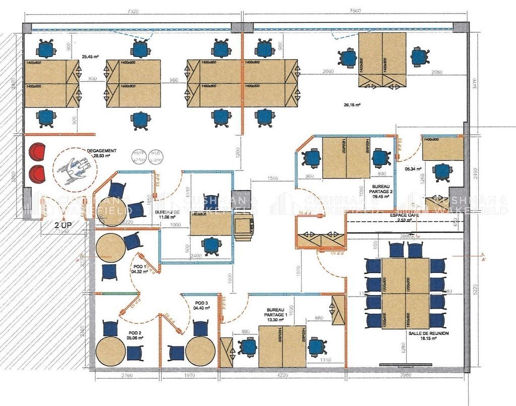 Vente bureaux 429 m² divisibles à partir de 147 m²