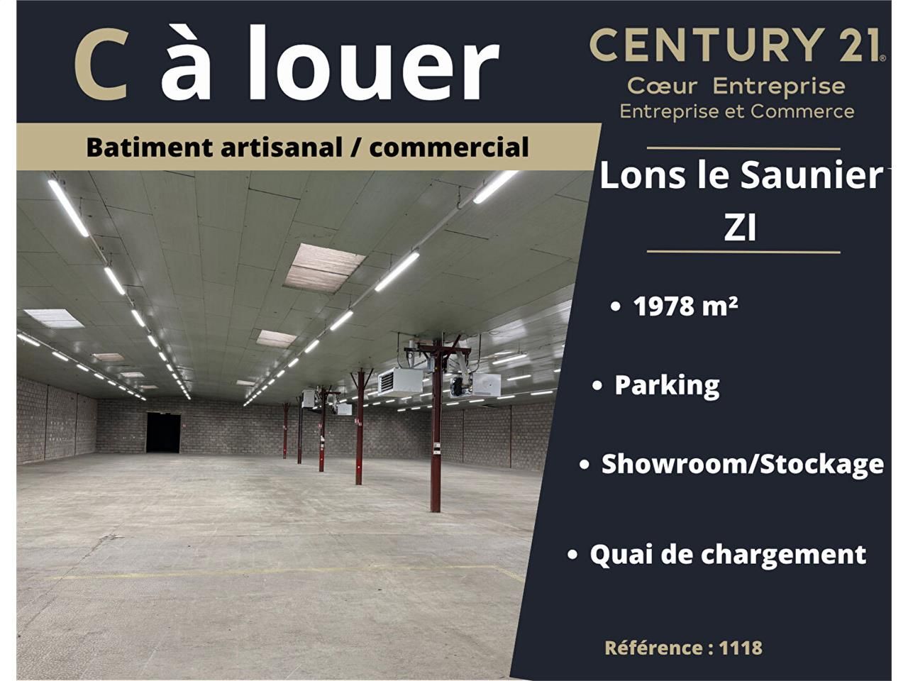 Location local 1978.00 m² à LONS LE SAUNIER
