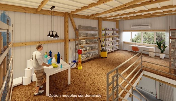 Location entrepôts 96 m² non divisibles