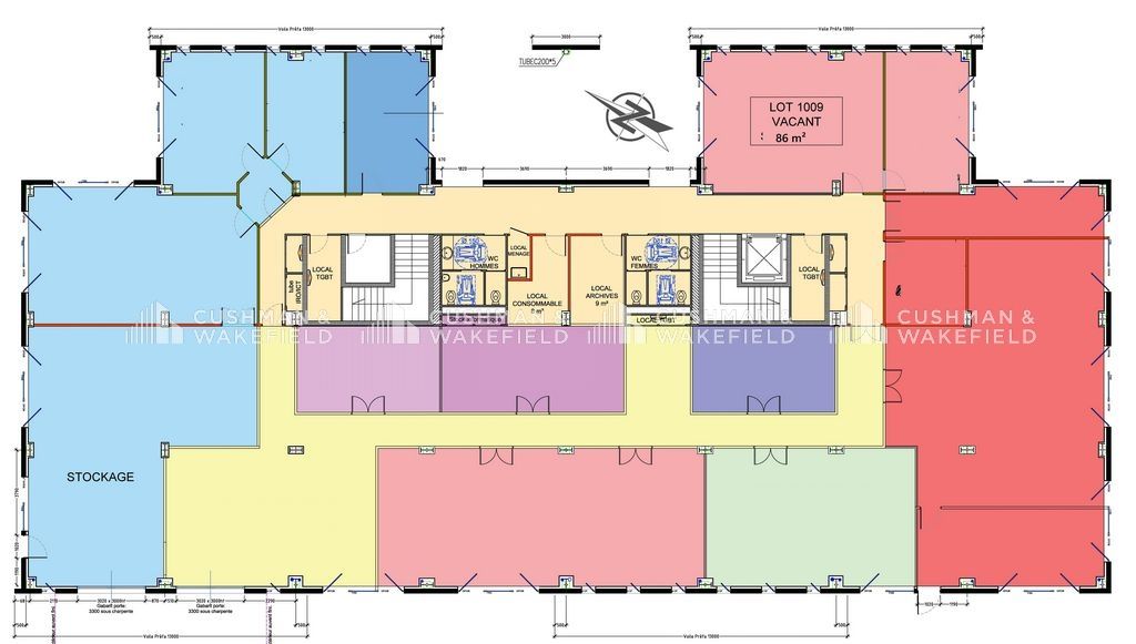 Location bureaux 236 m² divisibles à partir de 86 m²