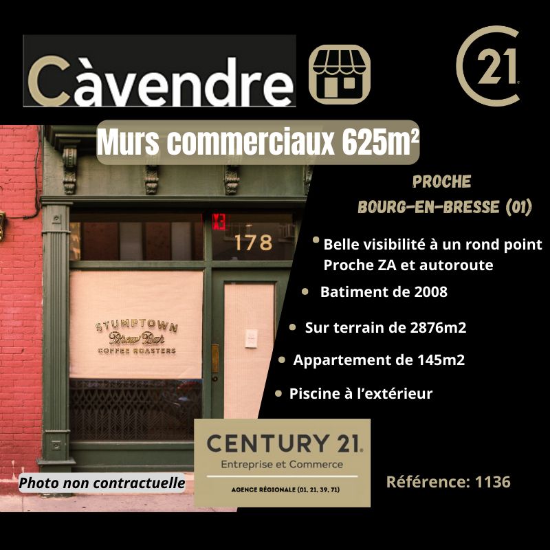 Vente local commercial 625.00 m² à BOURG EN BRESSE