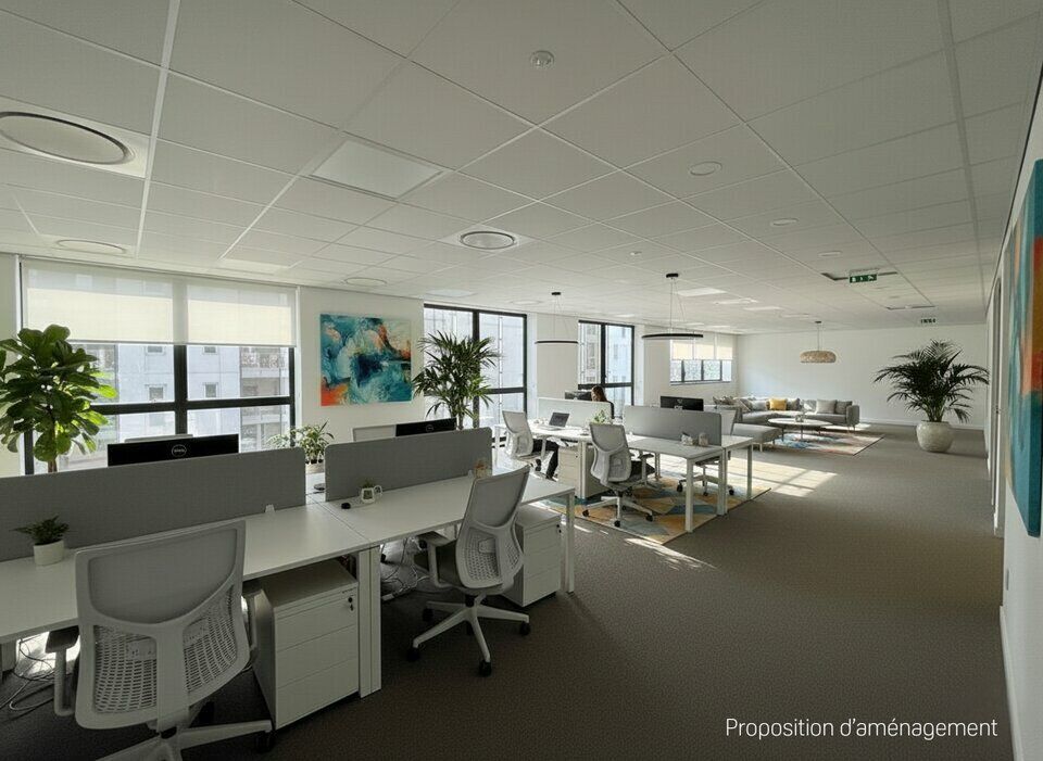 Location bureaux 112.44 m² non divisibles