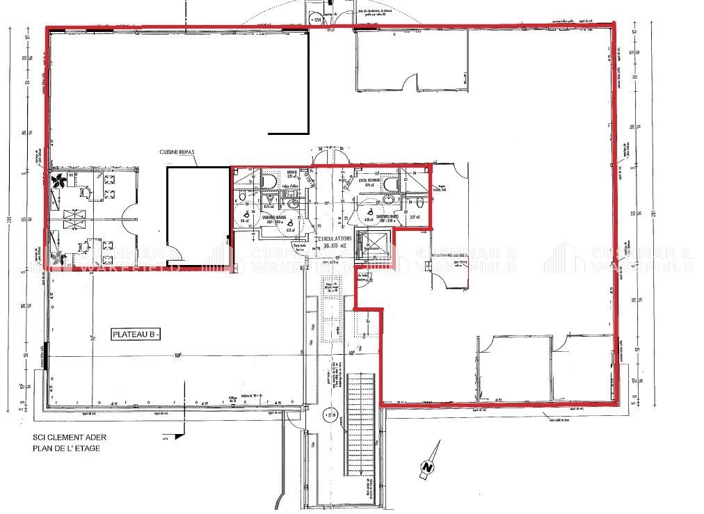 Location bureaux 527 m² divisibles à partir de 0 m²