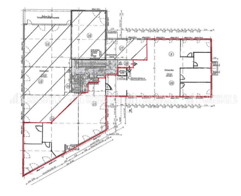 Location bureaux 378 m² divisibles à partir de 60 m²