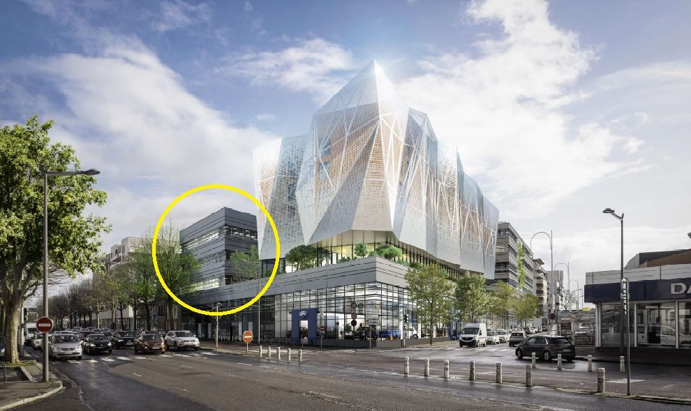 Vente bureaux 1270 m² divisibles à partir de 212 m²