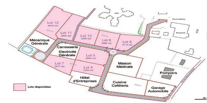 Vente terrain 4000 m² divisibles à partir de 2000 m²