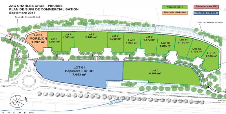 Vente terrain 6166 m² divisibles à partir de 1050 m²