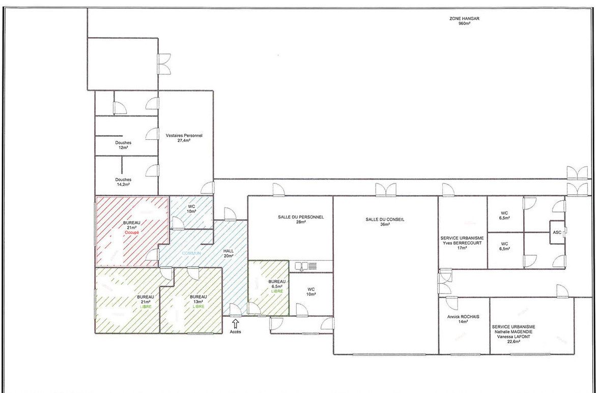 Location entrepôts 960 m² non divisibles