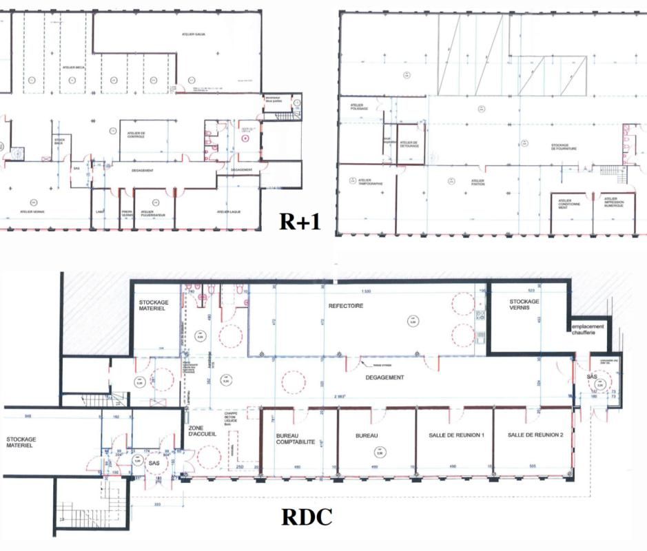 Location entrepôts 2130 m² non divisibles