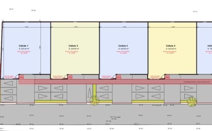 Location entrepôts 150 m² non divisibles