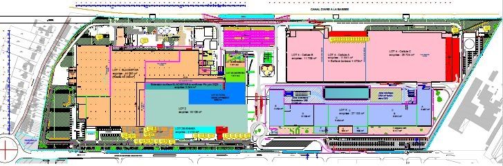 Location entrepôts 27700 m² divisibles à partir de 4000 m²