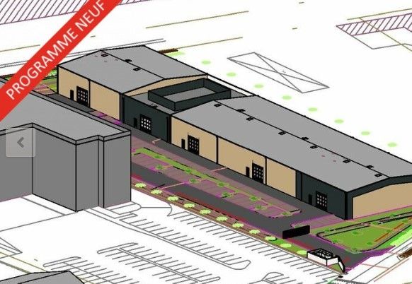 Location entrepôts 482 m² non divisibles