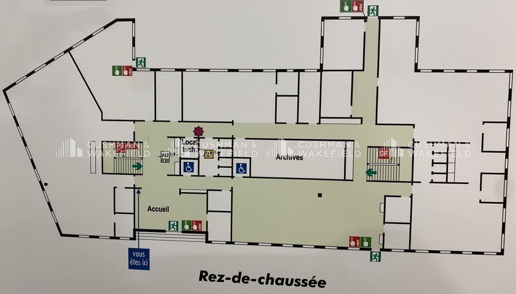 Location bureaux 2201 m² divisibles à partir de 1089 m²