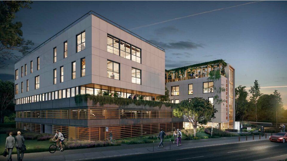 A Pessac à l'entrée d'Europarc, un immeuble neuf à usage de bureaux proposé à la vente