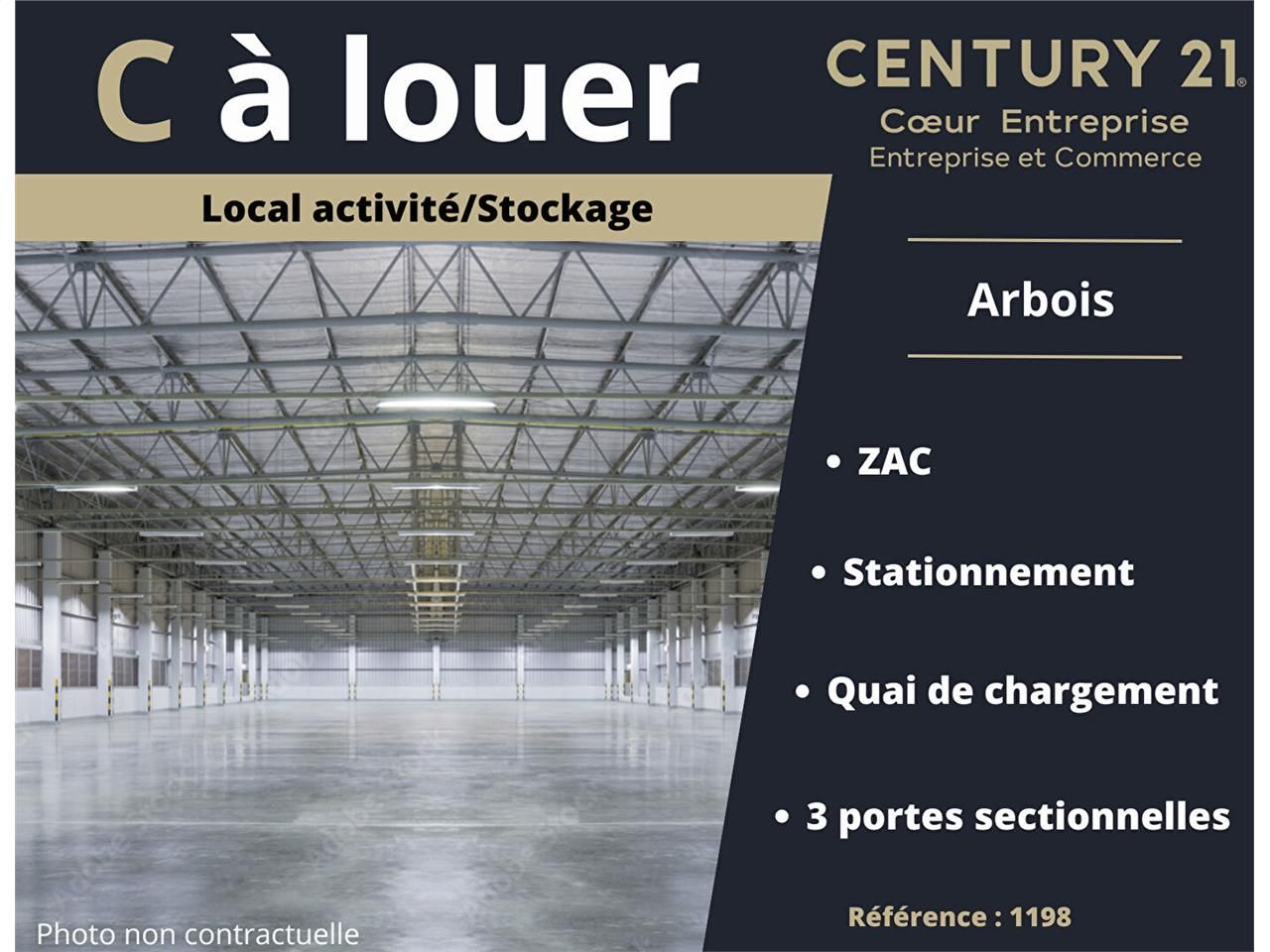 Location local 576.00 m² à ARBOIS